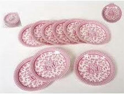 Gerimport Feestborden Girls 22 Cm Papier Roze 6 Stuks