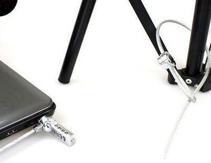 Premium Anti-diefstal Computerbeveiligingskabel met Dubbel Cijferslot | Ketting Slot voor Laptop | Kettingslot Notebook | Computerslot Pc | Anti Diefstal Computer | Beveiligingskabel | Computerketting