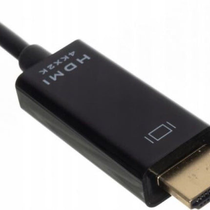 DisplayPort Naar HDMI Kabel - 1.80 meter - Zwart resolutie 3840x216- 4K 18 Gbps