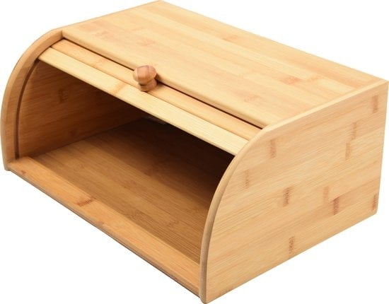 Bamboe Broodtrommel  Met Rolluik - Broodtrommel Goedkoop Online - Broodtrommel blokker 40 CM