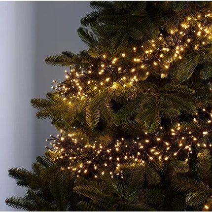 Kerstverlichting buiten - 25 meter 1250 LED - EXTRA Warm Wit - Lichtsnoer Nano Koperdraad - IP44 Stekker met timerfunctie - Kerstboomverlichting - geschikt voor binnen en buiten - kerstverlichting led