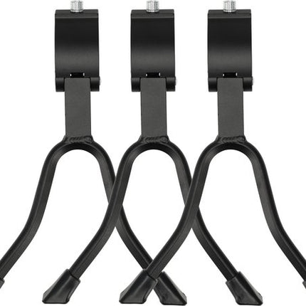 Universele Dubbele Fietsstandaard - 26-28 Inch | Zwart Staal & Aluminium | Roestvrij & Extra Stabiel | Geschikt voor Alle Fietsen & Accessoires