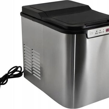 Discountershop® IJsblokjesmachine - 2 Liter - 6-8 Min. - 12kg/24u - IJsblokmaker met IJsschep - Zilver