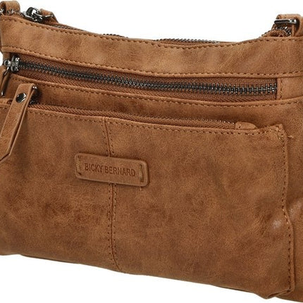 Bicky bernard BB66662 Schoudertas crossbody tas - Camel/Cognac