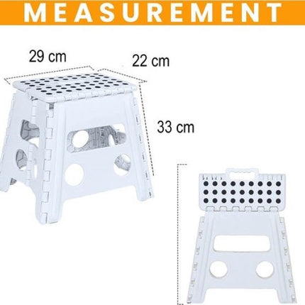 Opstapkrukje Max. belastbaar gewicht 100 KG Opstapkrukje - opstapje/trappetje Wit met anti-slip -100 kg - oppervlak 29 x 22 cm