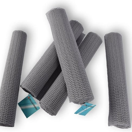 Set van 5 Grijs Antislipmatten | 150 cm x 30 cm Elk |  Organiseer en Bescherm Je Lades Effectief
