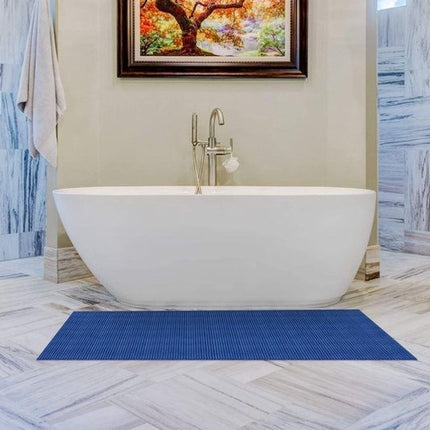 Badmat - badmat - zachte schuimmat - badloper - antislip - Blauw 65x90cm onderlegger voor keuken, badkamer, hal, sauna of terras
