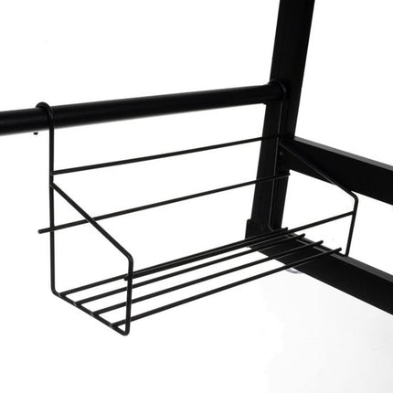 Afdruiprek droger Zwart voor bestek boven de gootsteen 65 cm x 29 cm x 52 cm