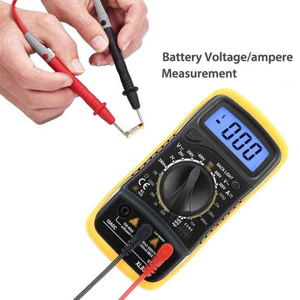 Digitale Multimeter - AC / DC - Incl. 9V Batterij, Klemtangen & Opberghoes - Multi Meter