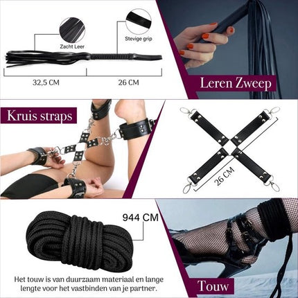 BDSM Bondage Set - Seksspeeltjes voor koppels - Sex toys voor mannen en vrouwen - Valentijnsdag Cadeau