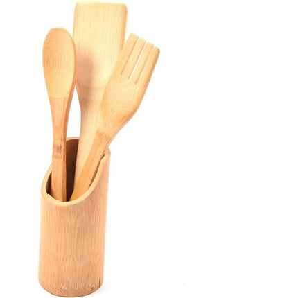 4-delige bamboe spatel set - Bamboe houten keukengerei
