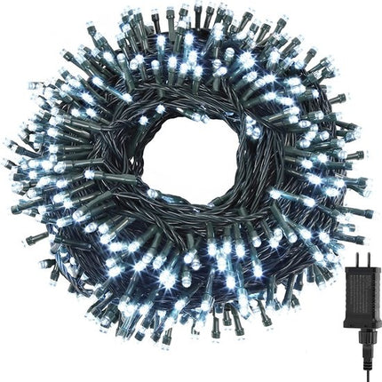 Kerstverlichting buiten 25 meter 1250 LED - Wit - Lichtsnoer Nano Koperdraad - IP44 Stekker met timerfunctie - Kerstboomverlichting - geschikt voor binnen en buiten - kerstverlichting led