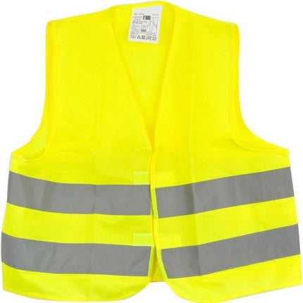 1x Veiligheidsvest In Mooi zak Geel| Veilig safety | Veiligheidshesje | Bouw | Verkeer | veiligheidsvest voor veiligheidswaarschuwing - Geel