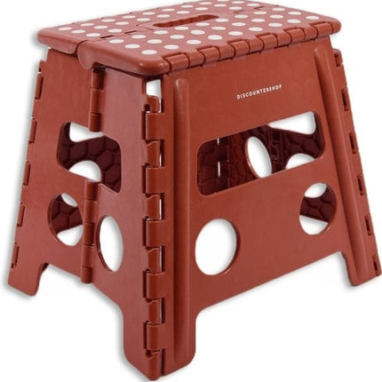 Opstapkrukje Max. belastbaar gewicht 100 KG Opstapkrukje - opstapje/trappetje rood met anti-slip -100 kg - oppervlak 29 x 22 cm