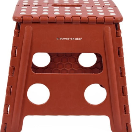 Opstapkrukje Max. belastbaar gewicht 100 KG Opstapkrukje - opstapje/trappetje rood met anti-slip -100 kg - oppervlak 29 x 22 cm