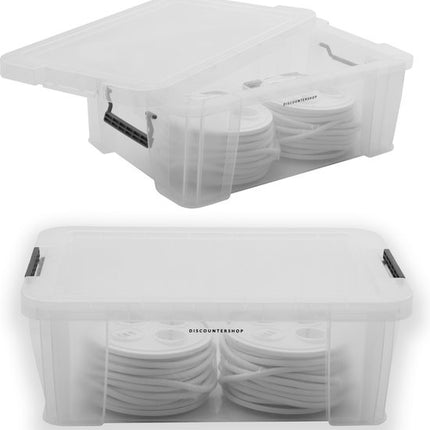 1x Stevige Opbergbox 15Liter |Duurzaam| 47x30x17 cm | Opberger | Opbergbak | Opbergdoos | Opbergbakken | Bakken | polypropyleen