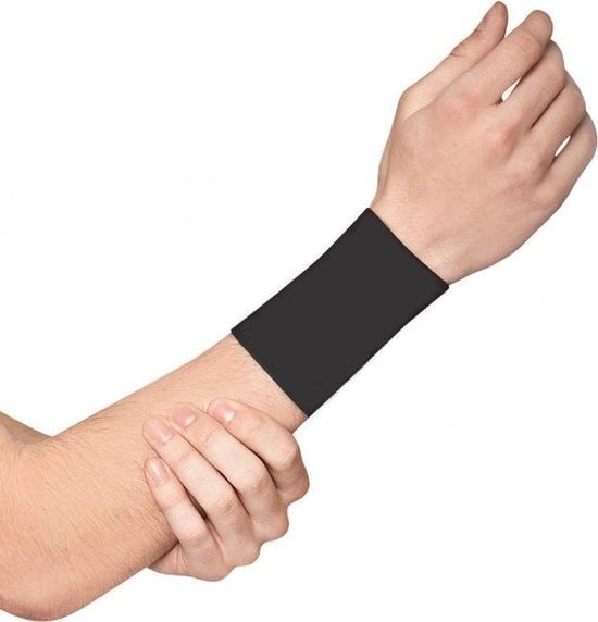 2 X Polssteun met koper ondersteuning - Compressie pols sleeve-koper geïnfundeerde polssteun voor mannen en vrouwen -circulatie en herstel verbeteren (1 paar) - Maat S - Size S