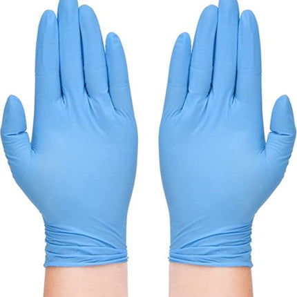 200 stuks nitril handschoenen synthetische onderzoekshandschoenen van vinyl - poedervrije, latexvrije, wegwerphandschoenen voor medisch gebruik, voedselbereiding en reiniging - Hoogwaardige en veelzijdige bescherming - MAAT L