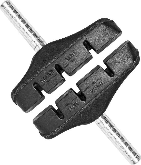 Remblokken fiets cantilever 60mm - zwart met stift