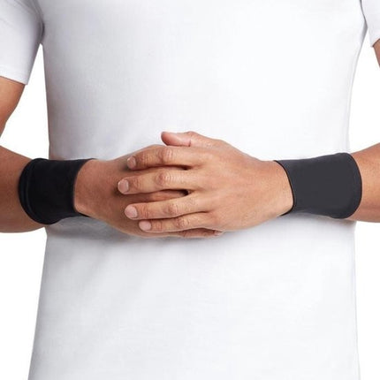 2X Polssteun met koper ondersteuning - Compressie pols sleeve-koper geïnfundeerde polssteun voor mannen en vrouwen -circulatie en herstel verbeteren (1 paar) - Maat L - Size L