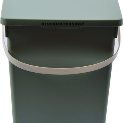 Discountershop® | 3x Opbergbox | afsluitbare |multibox 4.5 liter 100% BIO recyclable | |23x16x13.5 cm Grijs/blauw/Mint