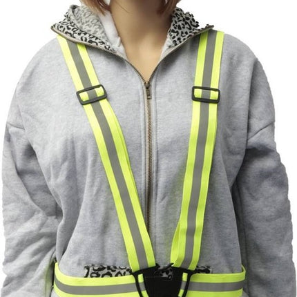 Unisex Veiligheid Hoge Zichtbaarheid reflectie - Unisex Veiligheid Hoge Zichtbaarheid reflectie vest Outdoor Running Fietsen Harnas Vest Reflecterende Riem Veiligheid Jas