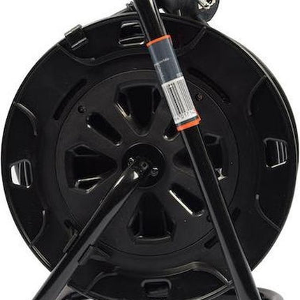 4 stuks - Kabelbox verlengsnoer kabelhaspel kabel verleng haspel met 4 geaarde stopcontacten 15 meter - Kabelhaspel - haspel - haspel 15 meter - kabelhaspel 250 volt | 3000 watt