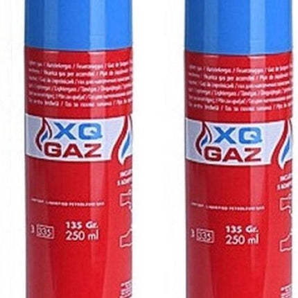 3x Busje aansteker gas / butaan gasfles 250 ml -