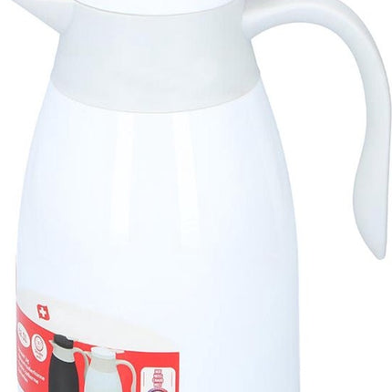 Thermoskan 1 liter- isoleerkan - kan 1 liter - Thermos 1 liter - Wit