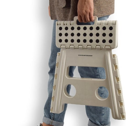 Opstapkrukje Max. belastbaar gewicht 100 KG Opstapkrukje - opstapje/trappetje Wit met anti-slip -100 kg - oppervlak 29 x 22 cm