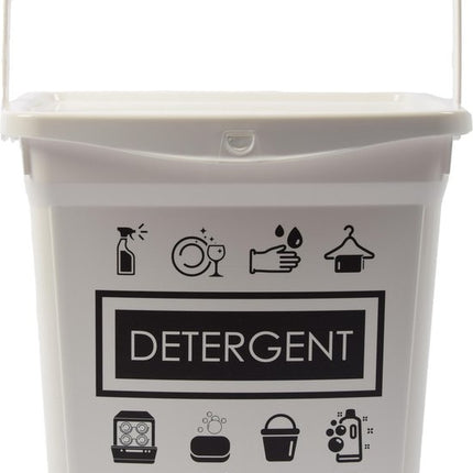 2x Waspoeder box | EHBO-benodigdheden |multibox 6liter |Handig |reinigingsmiddel | 23x18x24,5cm 300g| was tabletten| Poedercontainer met hengsel | Topper!