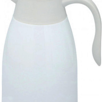 Thermoskan 1 liter- isoleerkan - kan 1 liter - Thermos 1 liter - Wit