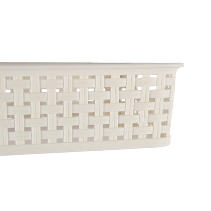 Stijlvolle Manden - 16 Stuks Wit (20cm x 15cm x 6cm) | Voor Speelgoed & Knutselspullen