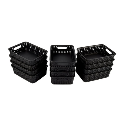 Donkere manden met Handgrepen - Handzaam en Elegant - 20cm x 15cm x 6cm - 12 stuks – Bewaaremmers