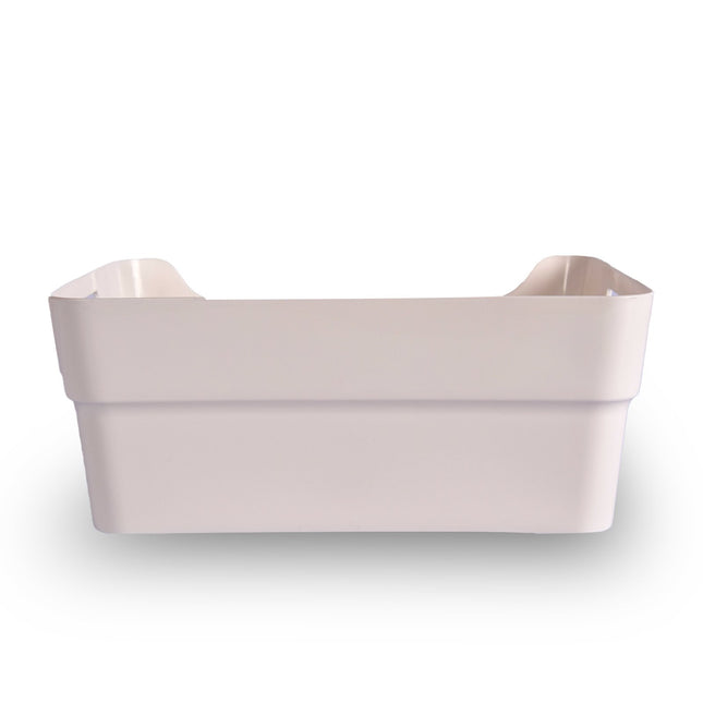 Stapelbare Opbergbox van 100% Gerecycled Plastic - Wit - 23.5x14x34cm - Opbergbox Voor Kleding en meer