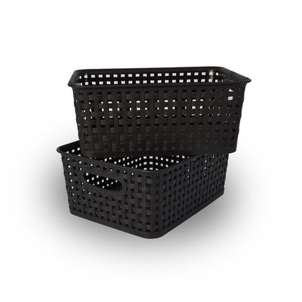 Praktische Opbergmandjes Set 2 Stuks - Perfect voor Speelgoed, Kleding & Keukenspullen - 20x11x25 cm