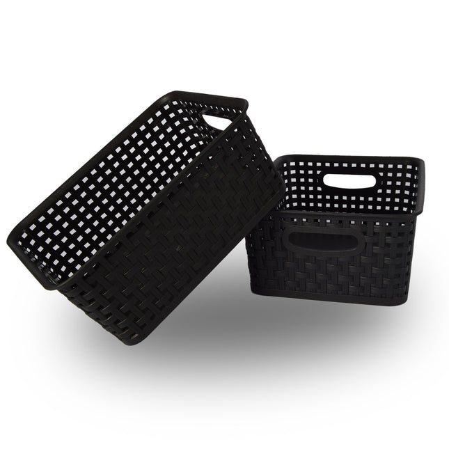 Praktische Opbergmandjes Set 2 Stuks - Perfect voor Speelgoed, Kleding & Keukenspullen - 20x11x25 cm