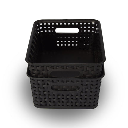 Praktische Opbergmandjes Set 2 Stuks - Perfect voor Speelgoed, Kleding & Keukenspullen - 20x11x25 cm