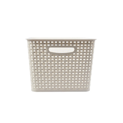 Witte Opbergbak 36cm x 29.5cm x22cm | 17L | Kunststof Opbergmand Zonder Deksel | Eenvoudige Opslag Betrouwbaar Gebruik | Ideaal voor Keuken, Badkamer, Speelgoed en Meer! 