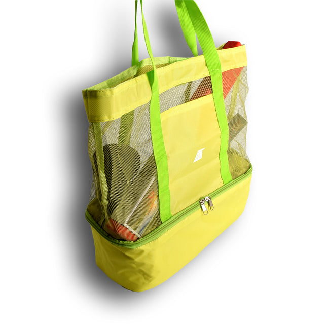 Picknick tas | Picknick rugzak | groen | met ritssluiting  | Strandtas | picknickmand |20 liter | Picknickset  | isolatietas | 30 Liter | met handvetten 50cm