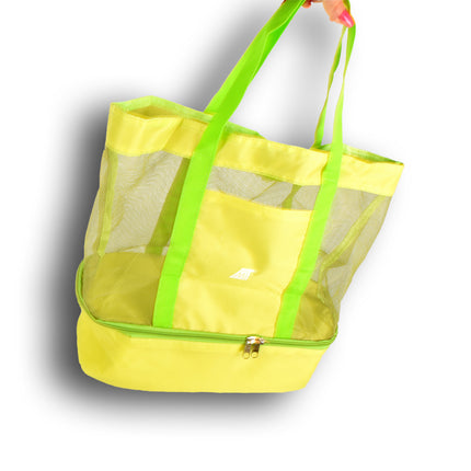 Picknick tas | Picknick rugzak | groen | met ritssluiting  | Strandtas | picknickmand |20 liter | Picknickset  | isolatietas | 30 Liter | met handvetten 50cm