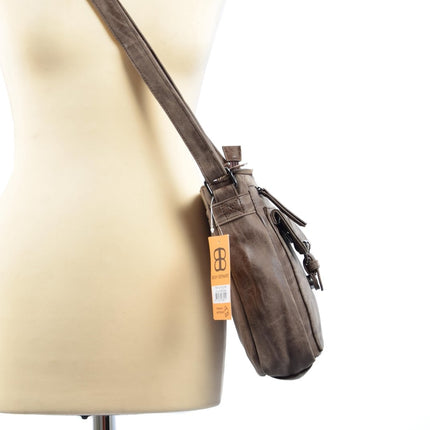 Schoudertas - Crossbodytas - tassen - tassen dames - tassen kopen - tassen hengsel - tassen Bruin- Dames tas - handtas - handtassen - handtas dames - handtassen dames - handtas Bruin - WDL-3182