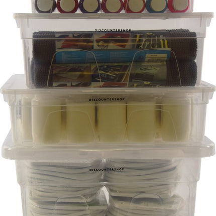 Set van 4 Opbergboxen| Opberger | Opbergbak | Opbergdoos | Opbergbakken | Bakken -5liter ,11 liter |12 liter,22 liter