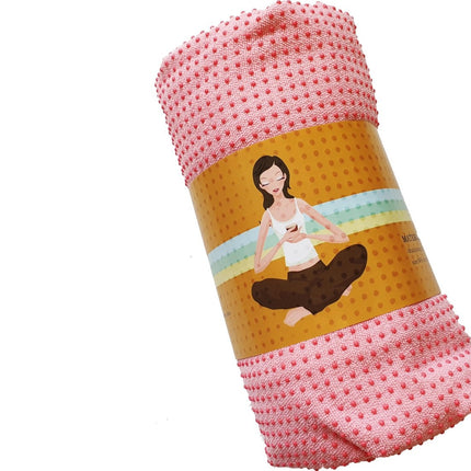 Yoga handdoek Roze 183 x 61 cm met Antislip