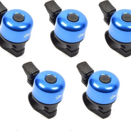 Mini Fietsbel 50 mm Blauw – Universele Fietsbel voor Racefiets, Stadsfiets & Kinderfiets – Lichtgewicht & Luide Bel – Fietsaccessoires