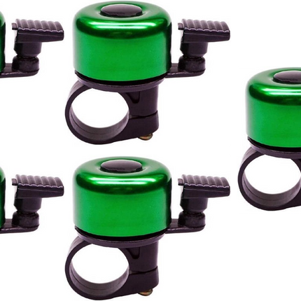 Stoere Fietsbel 4 cm Groen – Mini Fietsbel voor Racefiets, Kinderfiets & Stadsfiets – Universeel – Lichtgewicht & Luide Bel