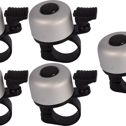 Fietsbel Aluminium Grijs – Ø55 mm – Universele Fietsbel voor Racefiets, Kinderfiets & Stadsfiets – Helder Geluid – Beste Fietsaccessoire