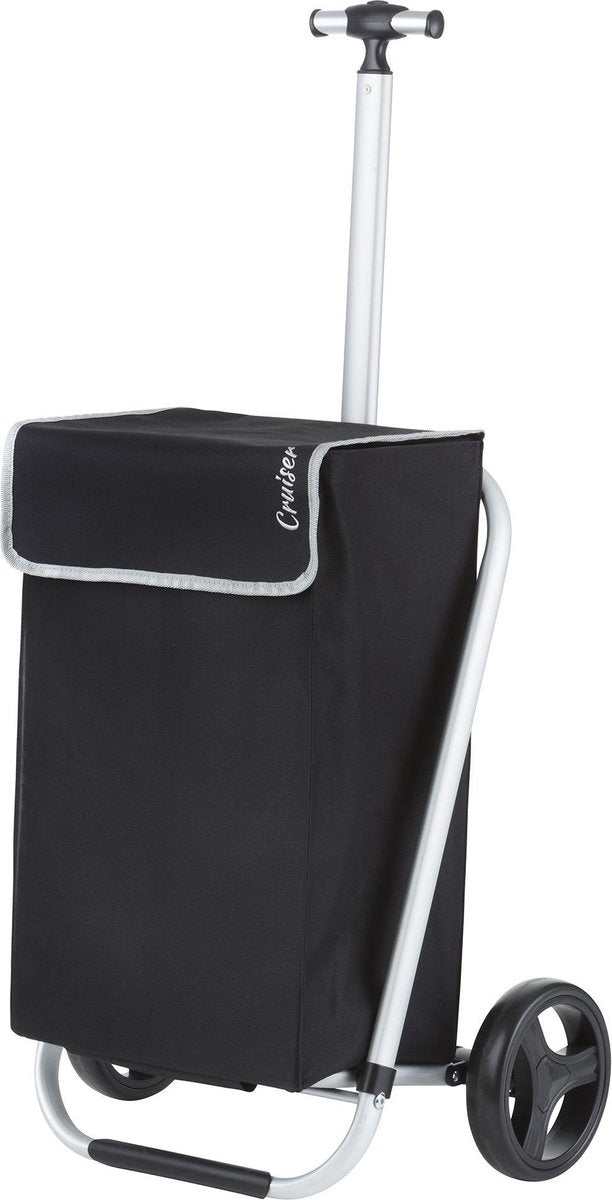 Shopping Cruiser Stable light Boodschapptrolley - Stabiele boodschappenwagen - 35 liter - Zwart