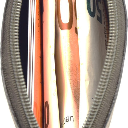 Vakantie portemonnee buffelleer – compacte leren reisportemonnee unisex – kleine portemonnee voor pasjes, muntgeld, cash en sleutels