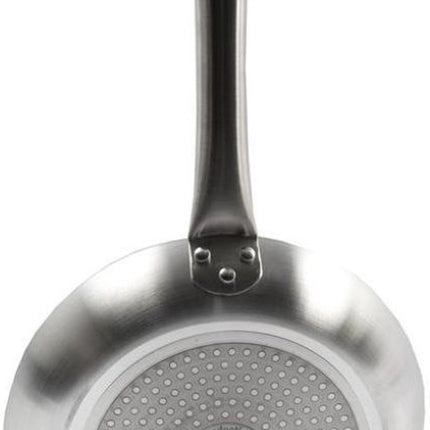Zilver/zwarte koekenpan met anti-aanbak laag 28 cm - Keukenbenodigdheden - Kookbenodigdheden - Koken - Vlees/pannenkoeken braden/bakken - Pannen - Aluminium koekenpannen